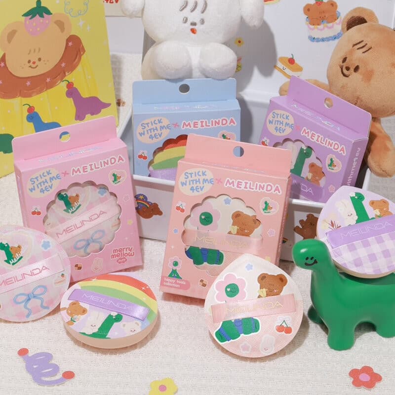 Mei Linda Merry Mellow Puff 1pc เมลินดา พัฟมาร์ชแมลโลว์เนียนนุ่ม คอลเลคชั่นสุดพิเศษ รูปที่ 7