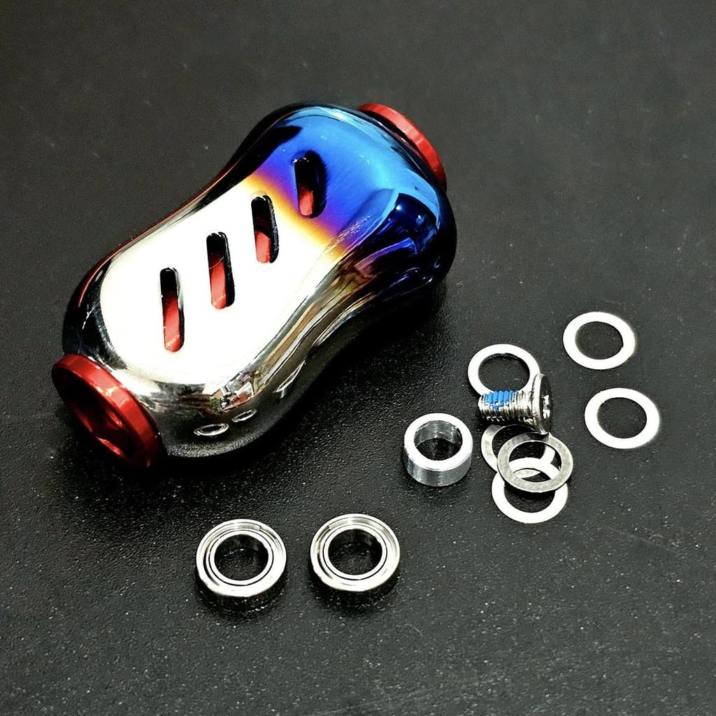 WOLF น๊อปแต่ง fino ไทเทเนียม แขนแต่งรอกตกปลา แถม 2 Ball Bearings รูปที่ 5