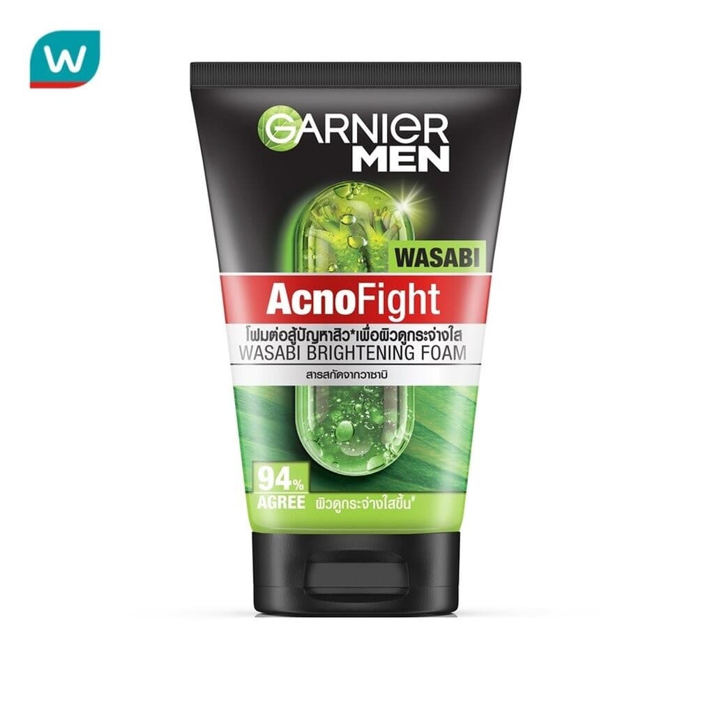 Garnier การ์นิเย่ เมน แอคโนไฟท์ วาซาบิ ไบร์ทเทนนิ่ง โฟม 100 มล. รูปที่ 1