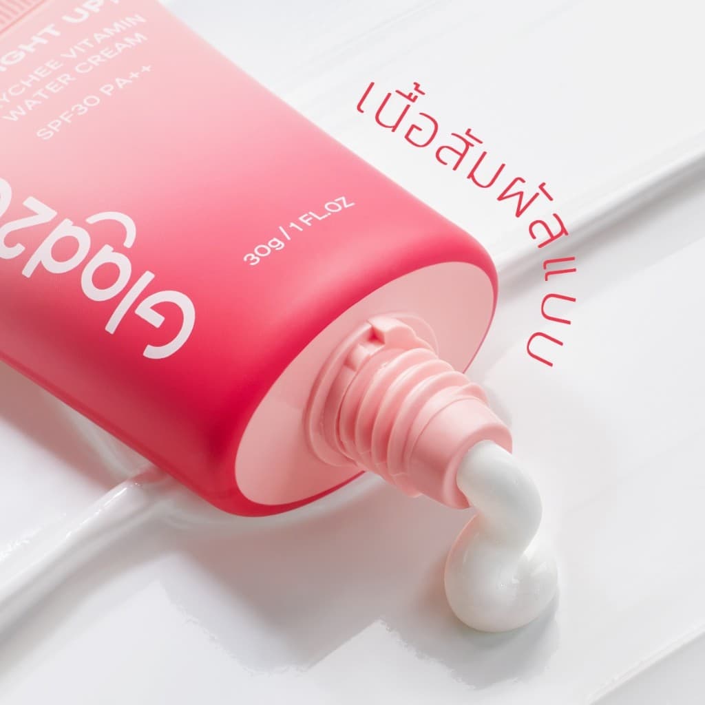 Glad2Glow Bright Up Lychee Vitamin Water Cream SPF30 PA++ มอยเจอร์ไรเซอร์ ครีม ครีมทาหน้า Moisturizer รูปที่ 5