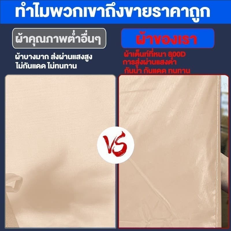 Joy เต้นท์ขายของ เต็นท์พับได้ เต็นท์ 2x2 3x3 3x6 ผ้าเต้นท์ เต๊นท์สนาม เต๊นจอดรถยนต์ กันสาดกลางแจ้ง รูปที่ 8