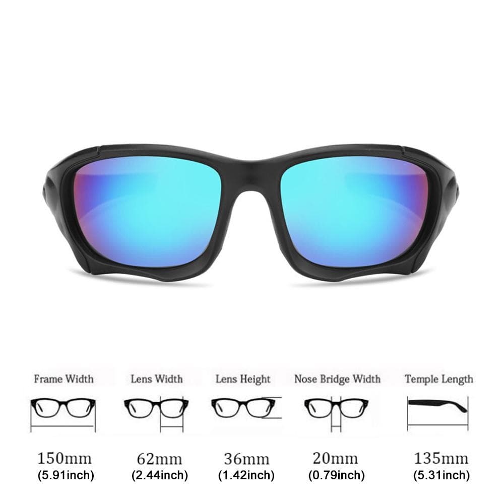 AIELBRO แว่นตากันแดดผู้ชาย ขับรถ ขี่จักรยาน ตกปลา กันแดด UV400 รูปที่ 2