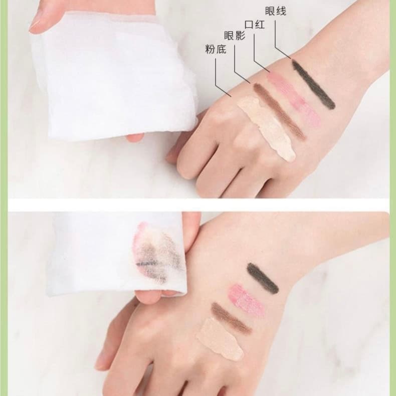 BM shop คลีนซิ่งเช็ดหน้าสำหรับผิวบอบบางคลีนซิ่งเช็ดหน้า เมคอัพรีมูฟเวอร์ Lameila Makeup remover3027 รูปที่ 6