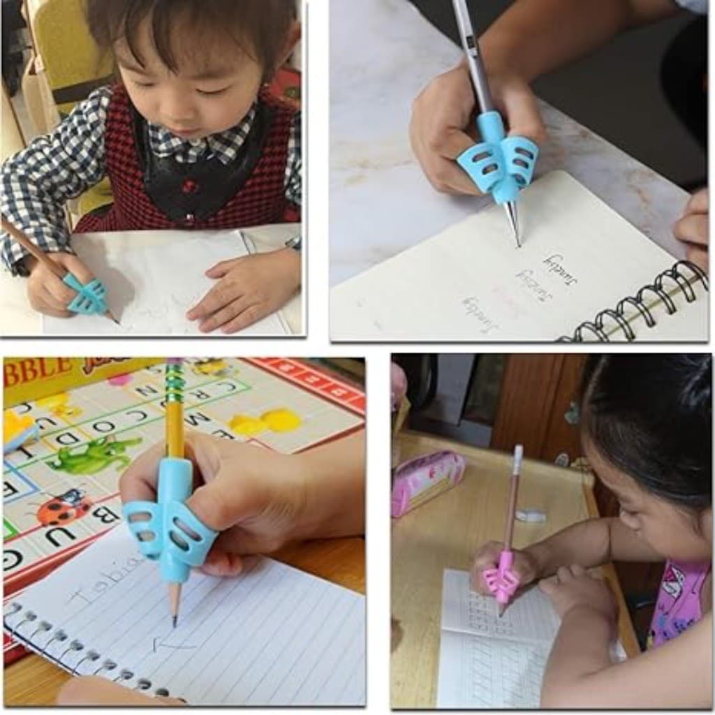 3PCS ที่จับดินสอสำหรับเด็ก ที่จับดินสอสำหรับเขียนลายมือ การแก้ไขท่าทาง อุปกรณ์ช่วยสอนสำหรับเด็กก่อนวัยเรียน รูปที่ 4