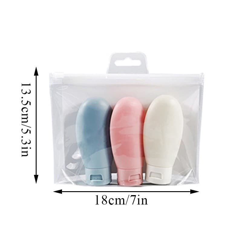 3 ชิ้น ขวดรีฟิล ขนาด 60 มล. แบบพกพา สําหรับใส่โลชั่น แชมพู ครีมกันแดด เหมาะกับการเดินทางG3154 รูปที่ 8