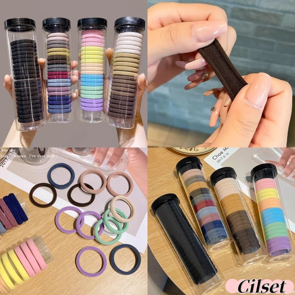 Cilset ยางมัดผมผ้ากำมะหยี่ ฟีลเกาหลี 20ชิ้นต่อ1กล่อง 9บาท ถูกมาก /TM-1 รูปที่ 1