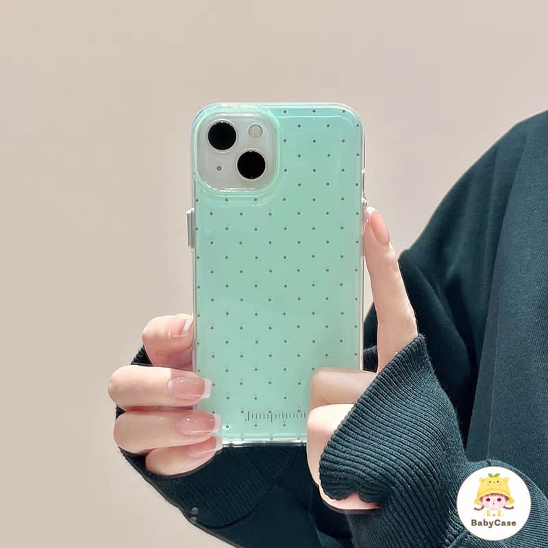 เคสไอโฟน 16 13 สำหรับ iPhone 17 11 15 16 13 14 12 Pro Max 15Plus 16Plus 14Plus ความสดใหม่สีสันสดใสจุดเล็ก ๆ รูปที่ 9