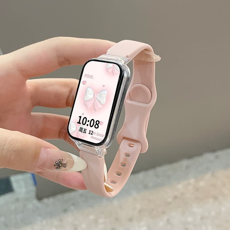 สายยาง PC Case for Smartwatch Mi Band 9 Active 8 Active/Redmi Band 3 2 ปกป้องหน้าจอ อุปกรณ์เสริม Soft Band รูปที่ 3