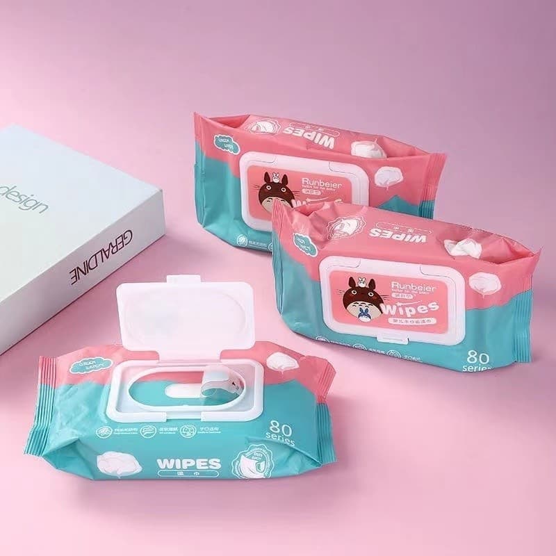 TT HOME01 ทิชชูเปียก 1ห่อ80แผ่น ทิชชู่เปียก ของเด็ก กระดาษเปียก ผ้านุ่มชุ่มชื่น อ่อนโยนต่อ ผิว ปลอดภัยจากสารเคมี รูปที่ 9