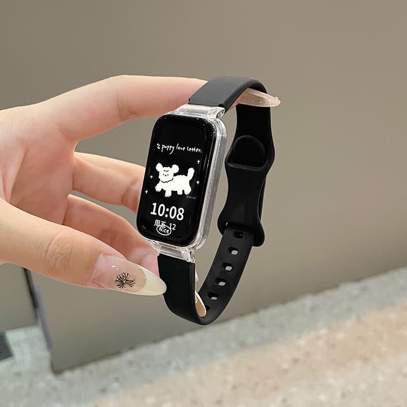 สายยาง PC Case for Smartwatch Mi Band 9 Active 8 Active/Redmi Band 3 2 ปกป้องหน้าจอ อุปกรณ์เสริม Soft Band รูปที่ 6