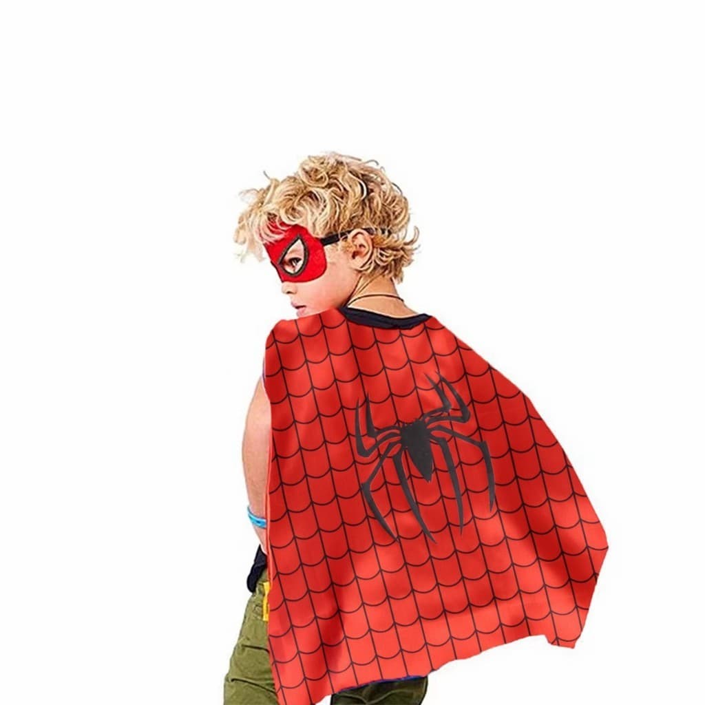 เสื้อคลุม superhero ชุดคอสเพลย์ฮีโร่สำหรับเด็ก 70*70ซม.แถมหน้ากาก ผ้าคลุมไหล่ รูปที่ 9