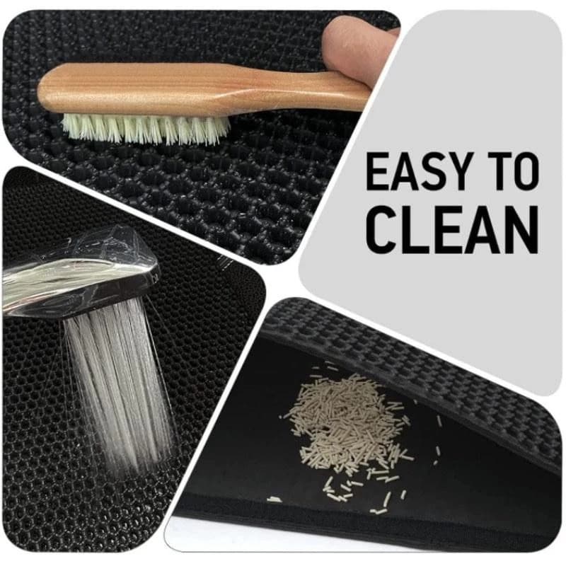 120*70CMแผ่นดักทรายแมว 2 ชั้น EVAพรม 2 ชั้น ช่วยดัก ทรายแมว ที่ติดตามเท้า Cat Litter Mat พรมดักทรายแมว ทรายแมว รูปที่ 2