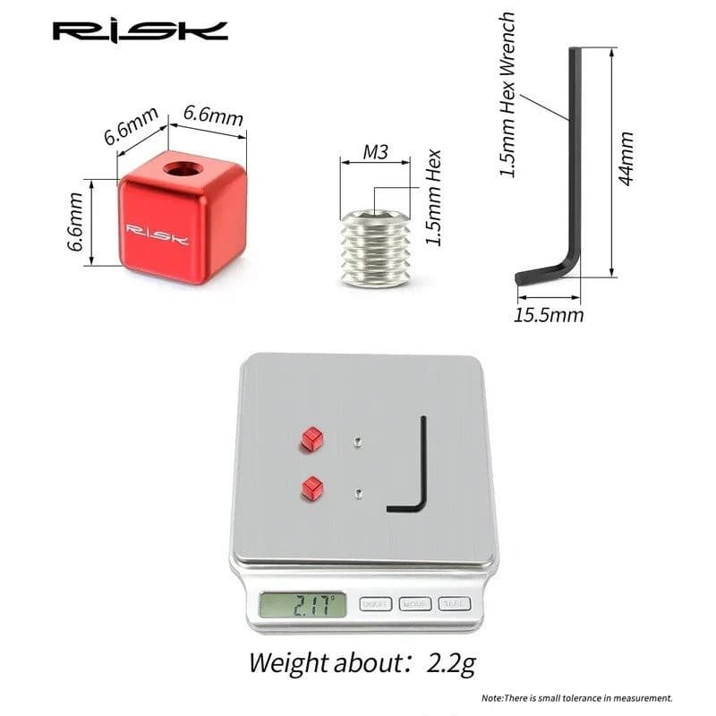 ฝาครอบสายเกียร์และเบรกจักรยาน RISK อลูมิเนียม 2 ชิ้น สําหรับ MTB/พับ/ถนน/ภูเขา รูปที่ 6