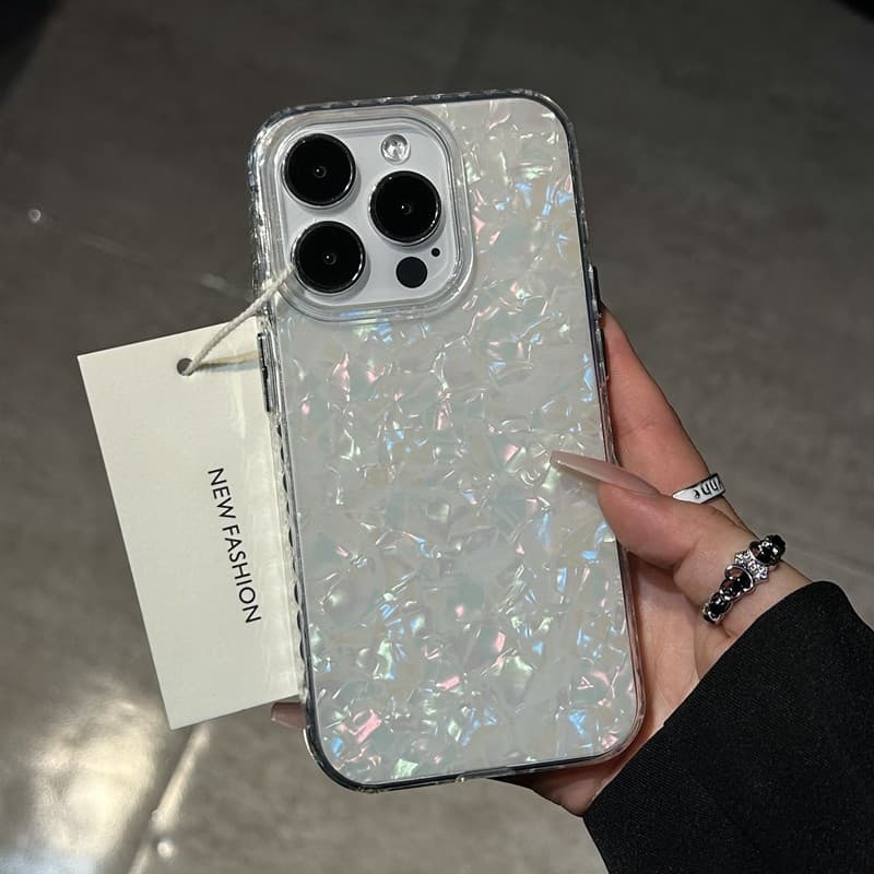 เคสไอโฟน13 For IPHONE 11 12 14 15 16 Pro max 14 15 Plus XR XSMAX 7PLUS เคสโทรศัพท์โฮโลแกรมสะท้อนแสงเลเซอร์ระดับพรีเมี่ยม รูปที่ 1