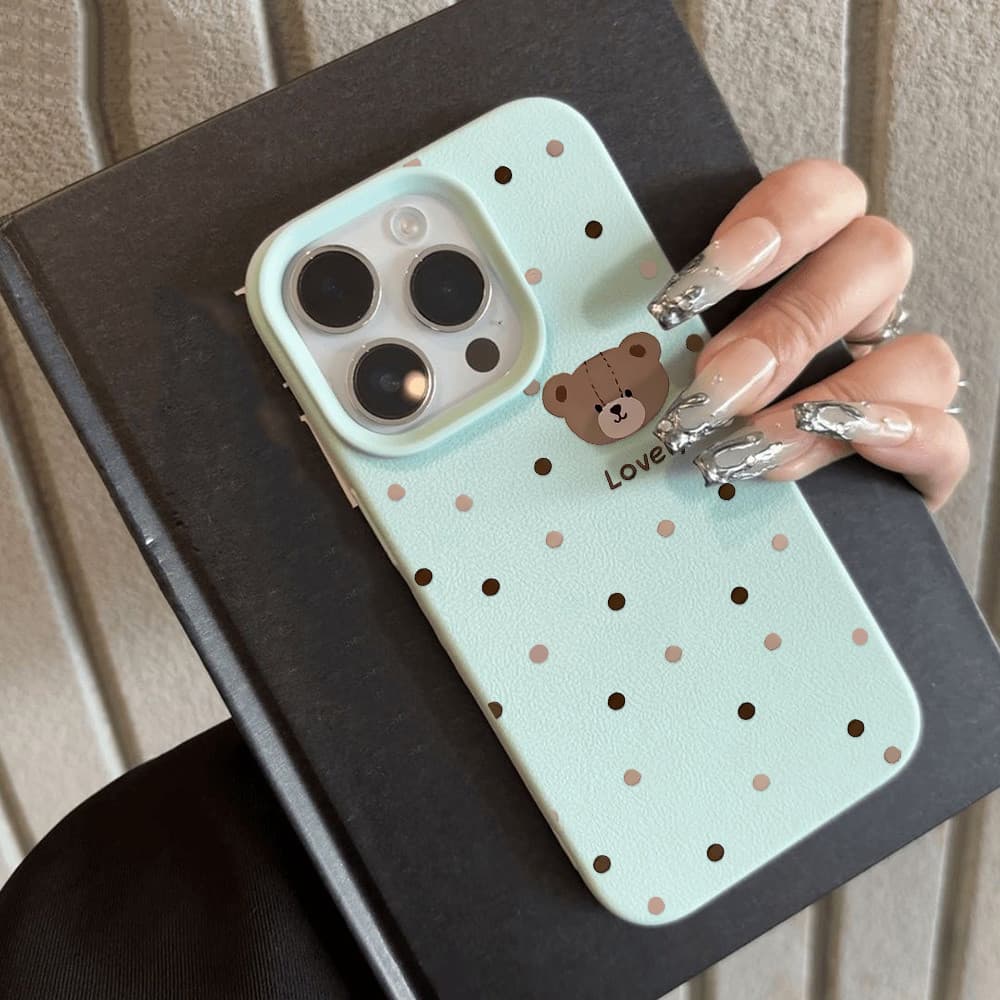 AK New! Ins เคสโทรศัพท์หนัง สำหรับ IPhone 11 12 13 14 15 16 Pro Max Xs Max XR 15 Pro Max 14 Pro Max รูปที่ 2