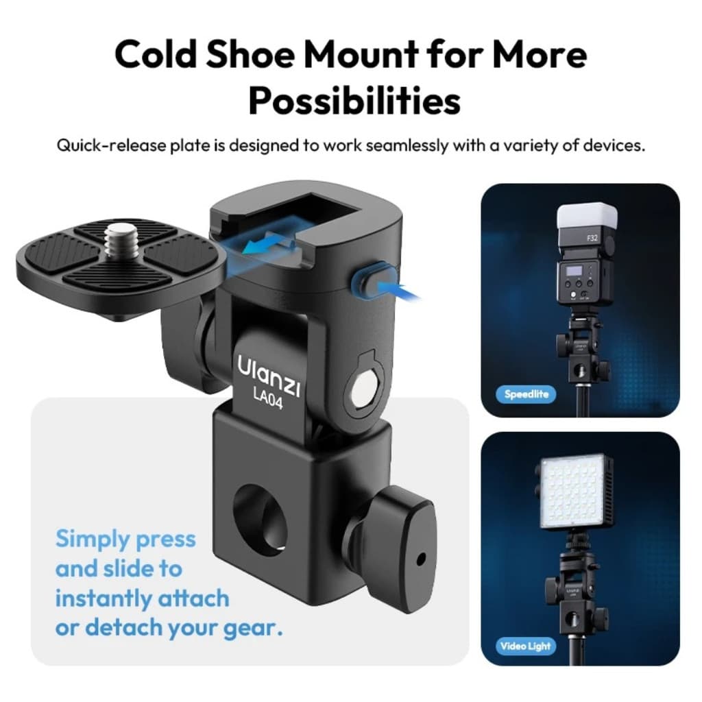Ulanzi LA04 Light Stand Adapter อะแดปเตอร์ ต่อขาตั้งไฟ ไฟสตูดิโอ กล้อง DSLR Mirrorless แฟลช รูปที่ 6