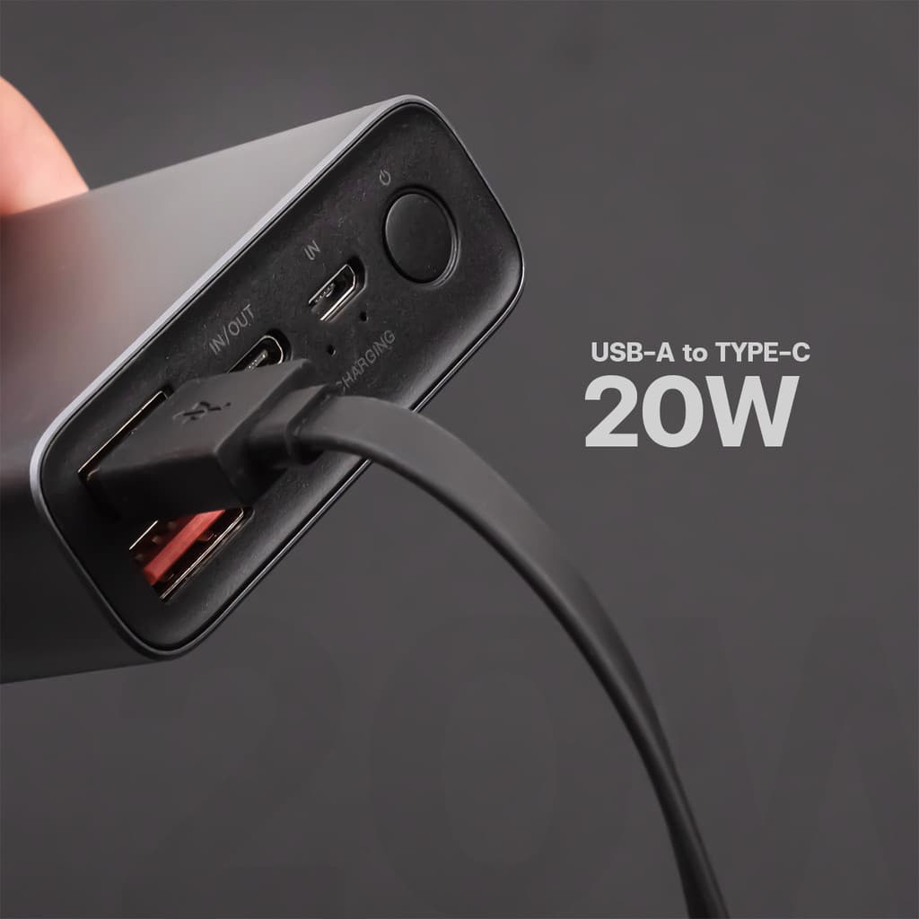 Orsen by Eloop AC01 CC01 สายชาร์จ USB Type C ชาร์จเร็ว 20W / 60W สายแบน สายสั้น 50ซม. PD QC2.0 รูปที่ 4