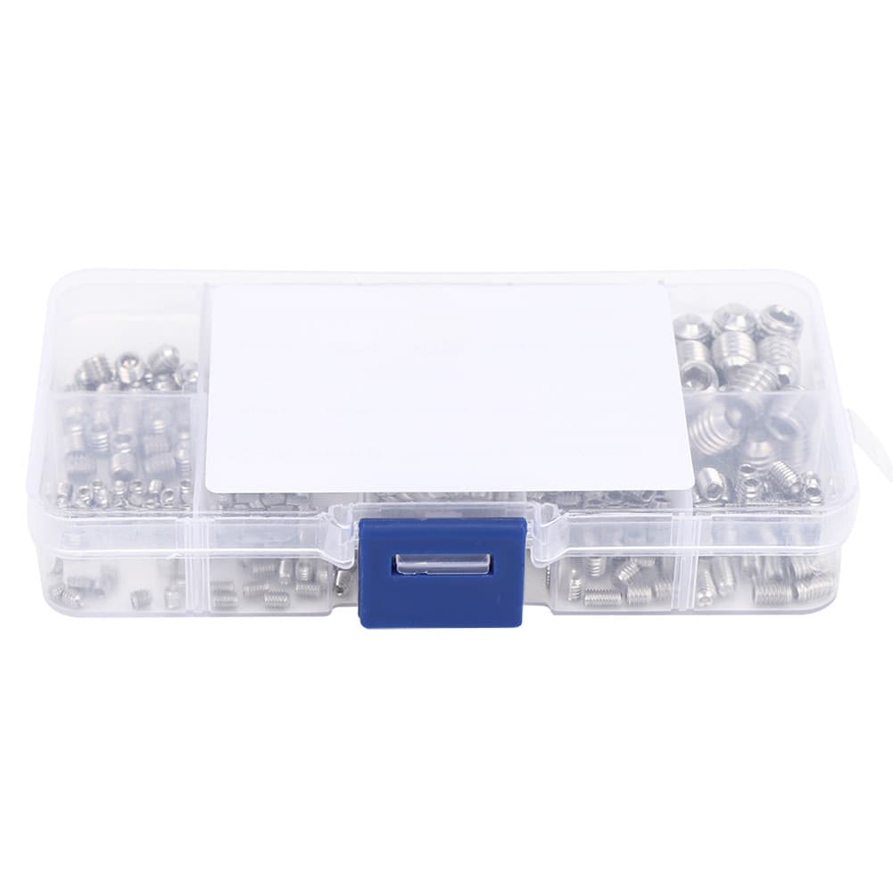 300 ชิ้นชุดชุด M3/M4 M5 M6 M8 Hex Socket Grub สกรู รูปที่ 4