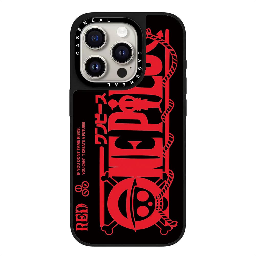 CASENEAL Graffiti อะนิเมะ One Piece กระจกเคสโทรศัพท์สําหรับ iPhone 16 Pro Max 15 Plus 14 ProMax 13 12Pro 11 โทรศัพท์กันกระแทกขอบนุ่มฮาร์ดป้องกันกรณี รูปที่ 5