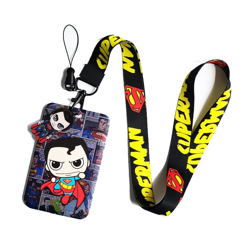 อะนิเมะ GUNDAM Work Card Holder Lanyar กัปตันอเมริกา Batman Superman Lanyard แขวน Drop ของขวัญ รูปที่ 9