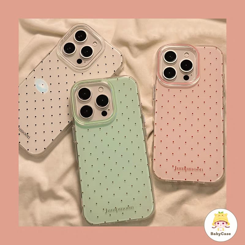 เคสไอโฟน 16 13 สำหรับ iPhone 17 11 15 16 13 14 12 Pro Max 15Plus 16Plus 14Plus ความสดใหม่สีสันสดใสจุดเล็ก ๆ รูปที่ 7