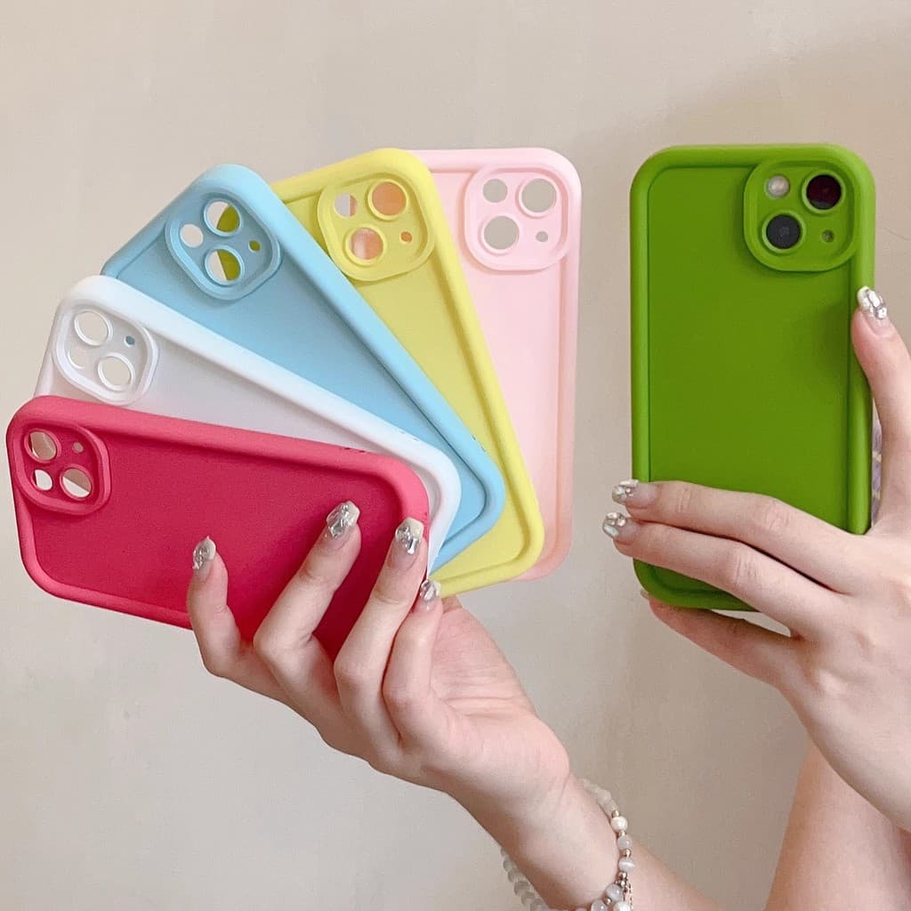 สีลูกกวาดซิลิโคนนุ่ม For Samsung Galaxy A15 A24 A14 A50 A04s A11 A05 A04 A05s A13 A03s A32 A03 A53 A34 A54 A12 A04E เคส รูปที่ 2