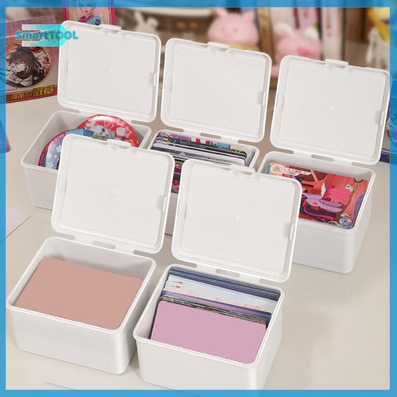 UTZN> กล่องเก็บของโปร่งใสเกาหลีการ์ด Photocard กล่องเก็บของ Photo Card Organizer Classification Flip Box ใหม่ รูปที่ 6
