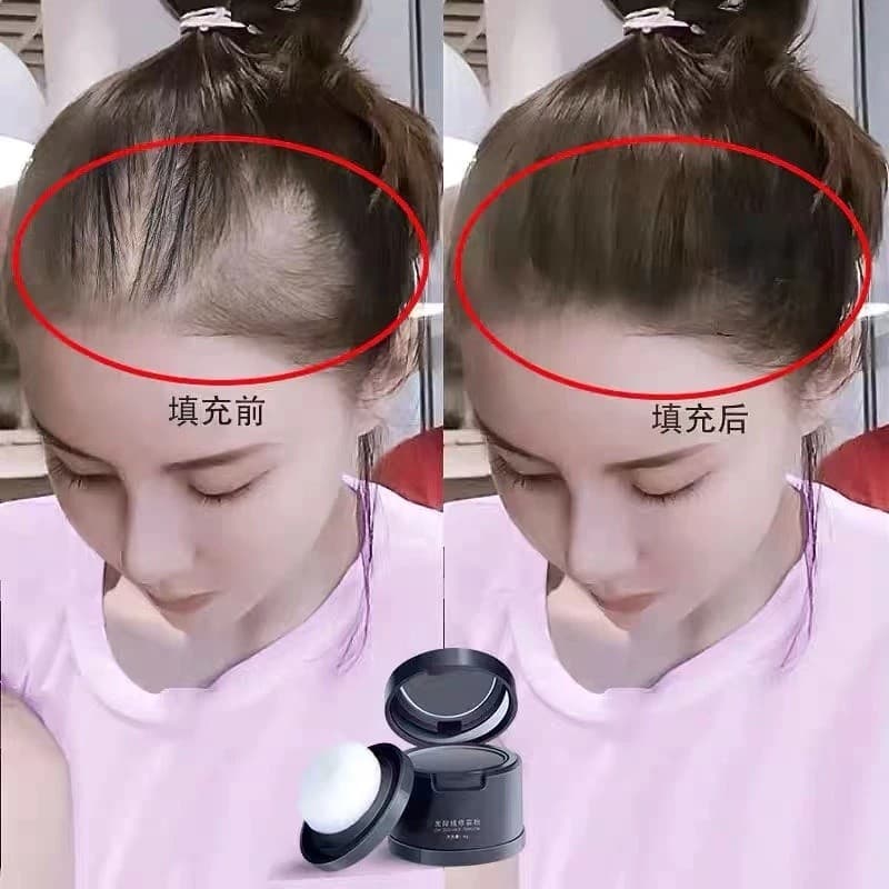 สำหรับปิดเหม่ง แป้งเงาผม แป้งแฮร์ไลท์ ปกปิดหัวล้าน รูปที่ 6