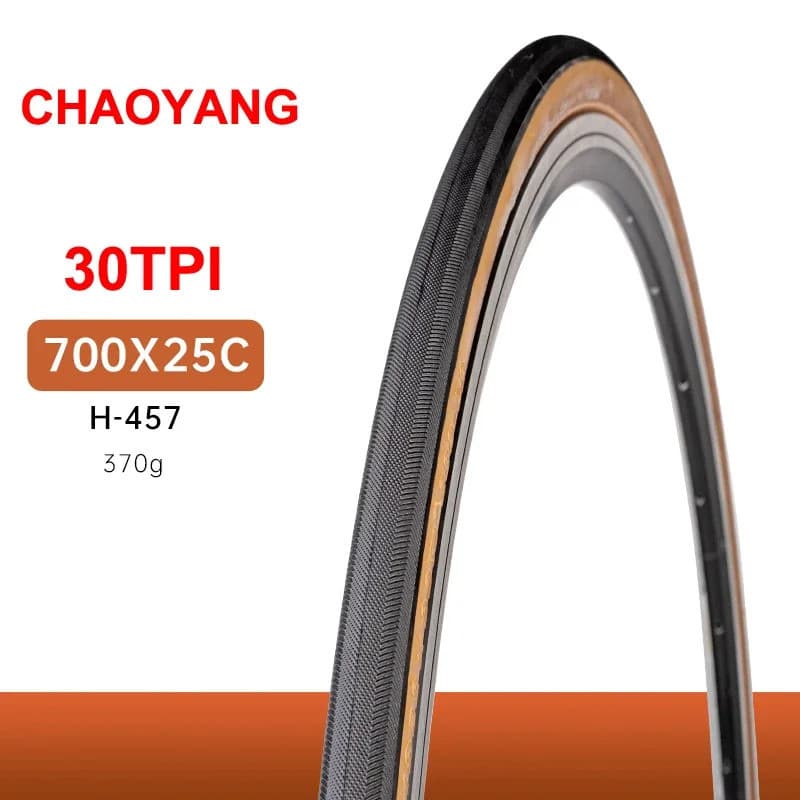 Chaoyang ARISUN ยางรถจักรยาน 700C 700x25/28/35/40C ยางจักรยานเสือหมอบ 60TPI ป้องกันการเจาะกรวดขี่จักรยาน tyre ประเภทลวดขอบสีเหลือง รูปที่ 7