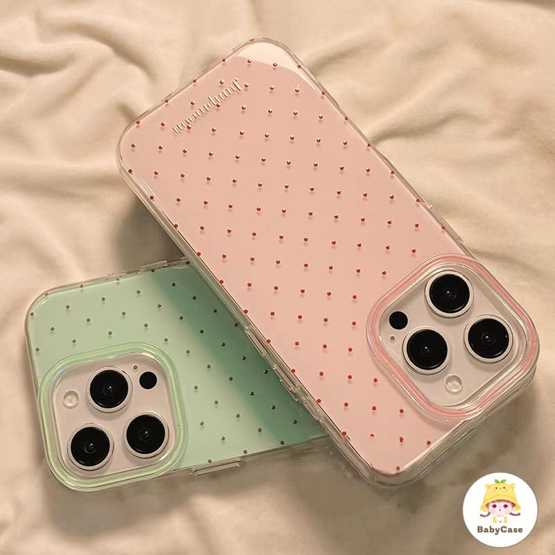 เคสไอโฟน 16 13 สำหรับ iPhone 17 11 15 16 13 14 12 Pro Max 15Plus 16Plus 14Plus ความสดใหม่สีสันสดใสจุดเล็ก ๆ รูปที่ 8