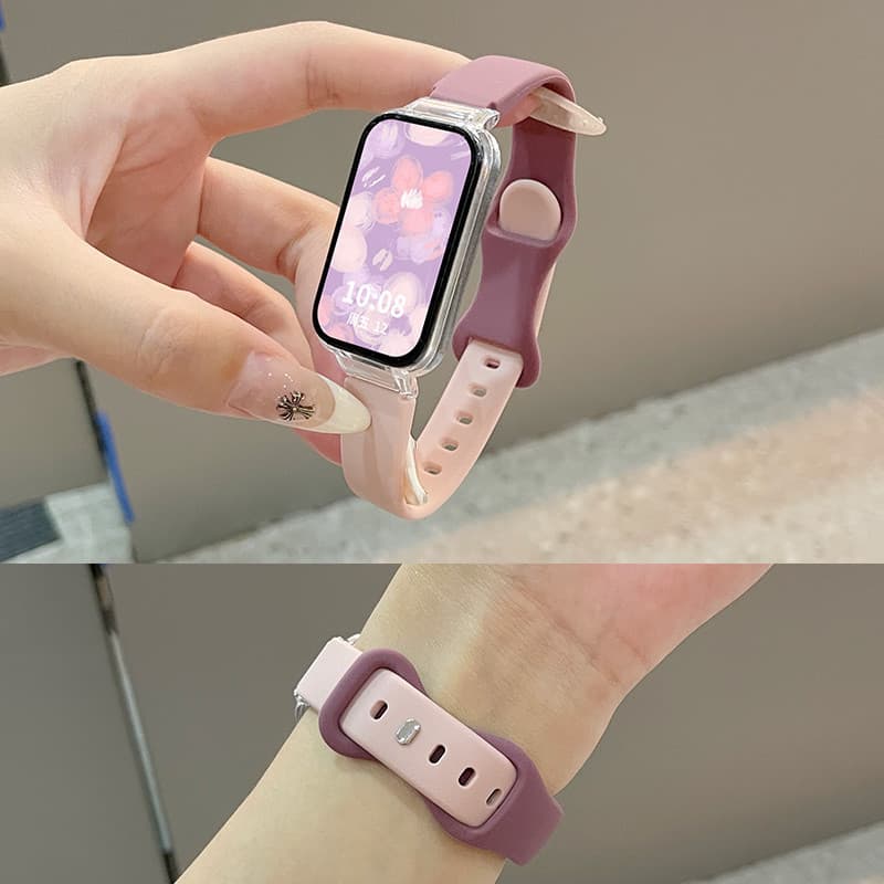 สายยาง PC Case for Smartwatch Mi Band 9 Active 8 Active/Redmi Band 3 2 ปกป้องหน้าจอ อุปกรณ์เสริม Soft Band รูปที่ 4