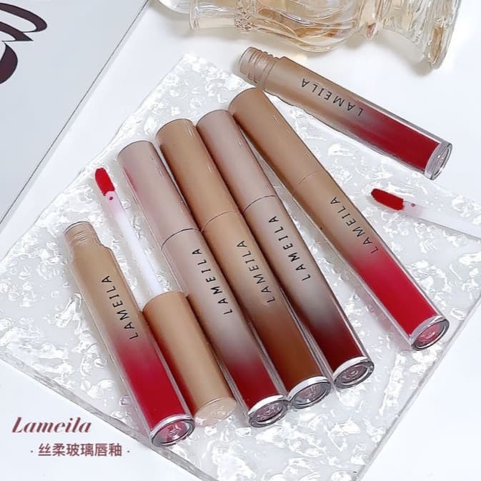 V-shop :ลิปสติก-มี 6 สี ลิปทินท์ไม่ติดแมส เนื้อแมตต์ เนื้อแมตต์กํามะหยี่ ลิปลิปเนื้อเวลเวท มีหลายสีให้เลือก "C612" รูปที่ 8