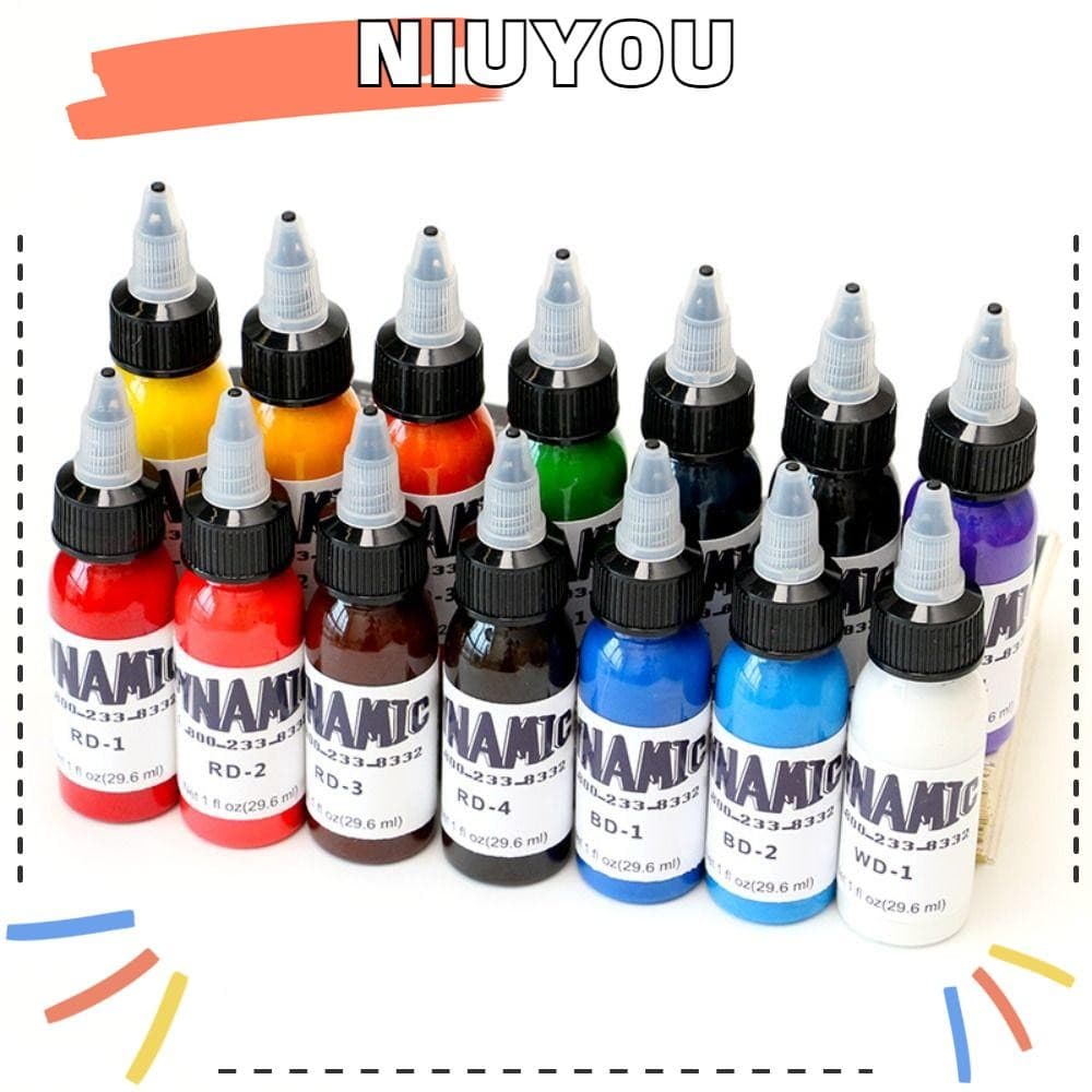 NIUYOU หมึกสักลาย อุปกรณ์เสริมหมึกสักกึ่งถาวรติดทนนาน 30 มล รูปที่ 1