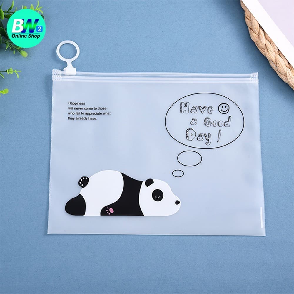 กระเป๋าซิปรูด ซองเครื่องเขียน กระเป๋าดินสอ ขนาด 17x21 cm รูปที่ 5