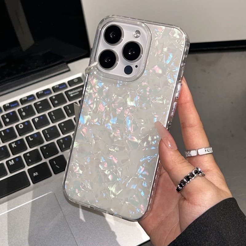 เคสไอโฟน13 For IPHONE 11 12 14 15 16 Pro max 14 15 Plus XR XSMAX 7PLUS เคสโทรศัพท์โฮโลแกรมสะท้อนแสงเลเซอร์ระดับพรีเมี่ยม รูปที่ 4