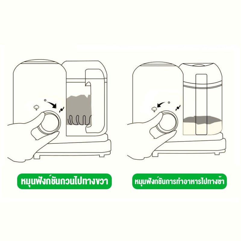 doudou เครื่องทำอาหารเด็ก เครื่องนึ่งและผสมอเนกประสงค์ เครื่องบดเนื้อเด็ก เครื่องบด รูปที่ 9