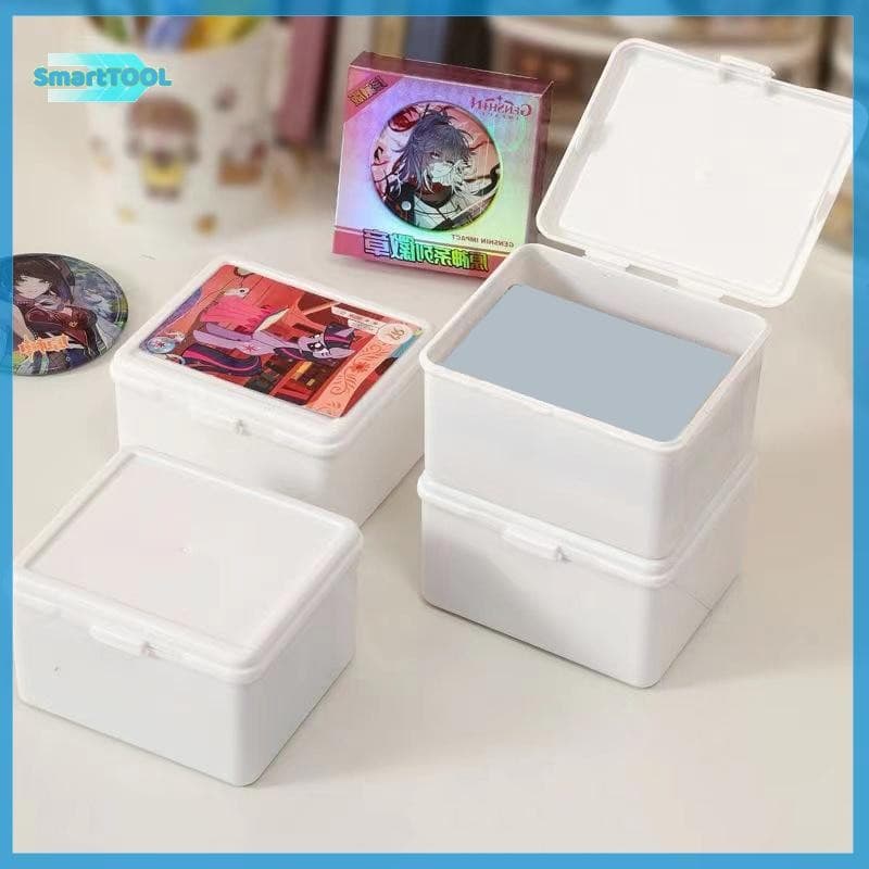 UTZN> กล่องเก็บของโปร่งใสเกาหลีการ์ด Photocard กล่องเก็บของ Photo Card Organizer Classification Flip Box ใหม่ รูปที่ 4