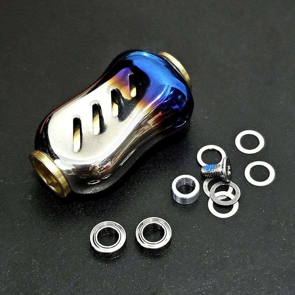 WOLF น๊อปแต่ง fino ไทเทเนียม แขนแต่งรอกตกปลา แถม 2 Ball Bearings รูปที่ 4