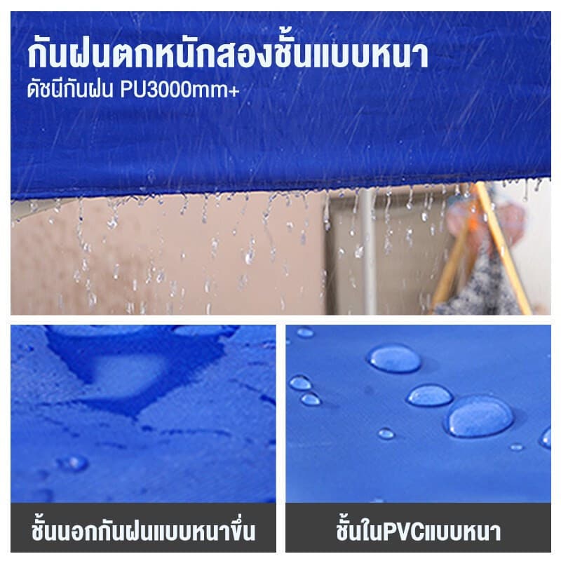 Joy เต้นท์ขายของ เต็นท์พับได้ เต็นท์ 2x2 3x3 3x6 ผ้าเต้นท์ เต๊นท์สนาม เต๊นจอดรถยนต์ กันสาดกลางแจ้ง รูปที่ 6