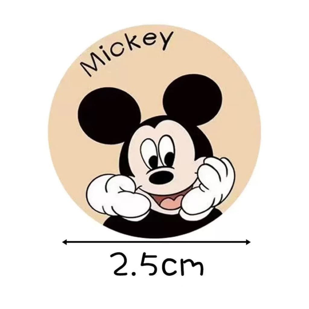 Disney Mickey Minnie Roll Stickers สติ๊กเกอร์ตกแต่งคู่มือเด็ก สติ๊กเกอร์ปิดผนึกรางวัล รูปที่ 7