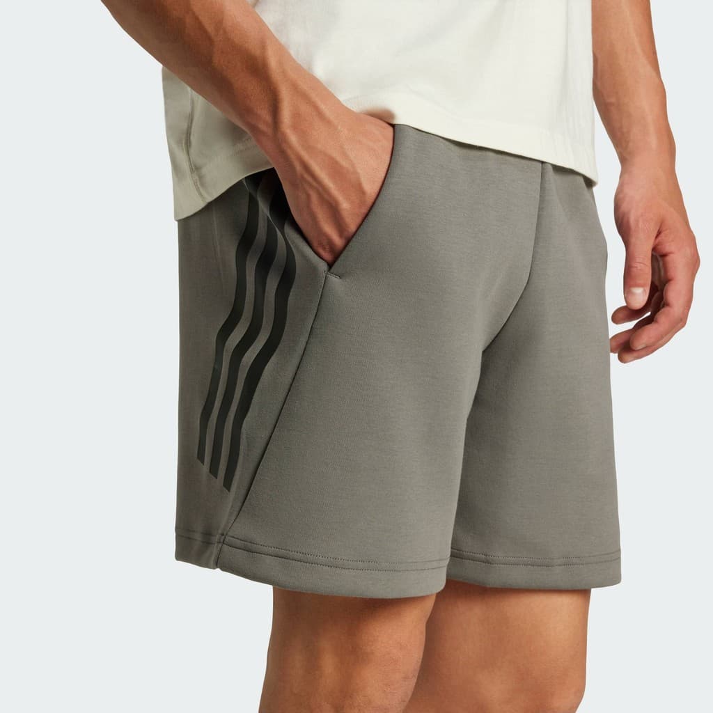 adidas ไลฟ์สไตล์ กางเกงขาสั้น Future Icons 3-Stripes ผู้ชาย สีเทา IW8542 รูปที่ 8
