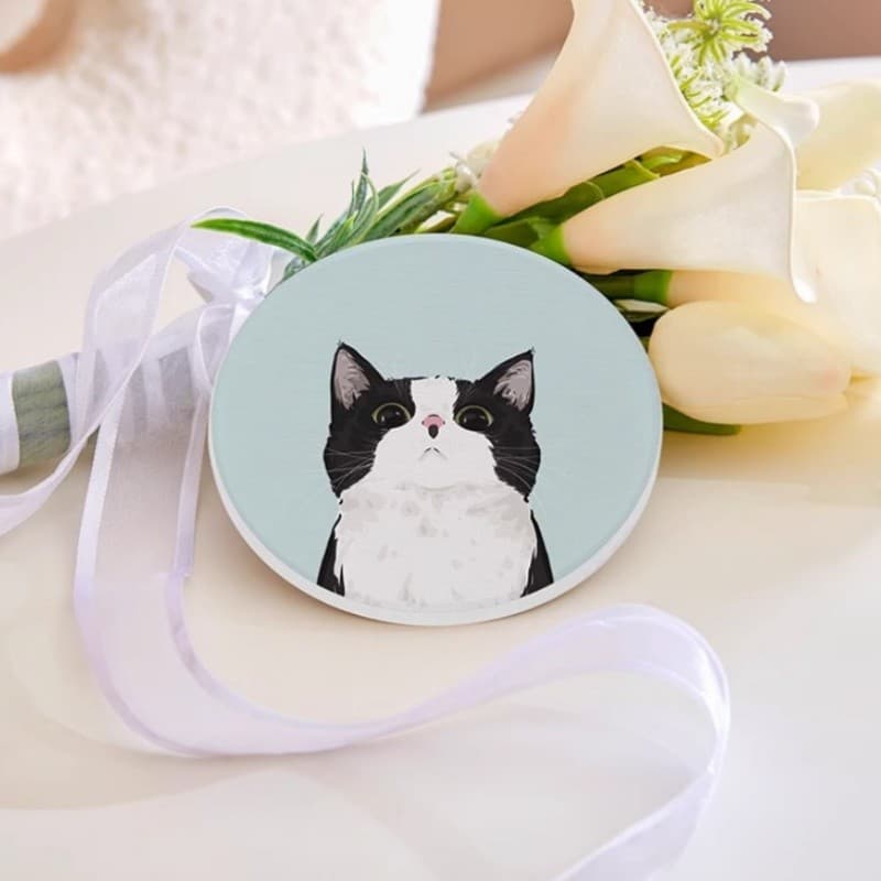 1 PC ถ้วยแมว Coaster การ์ตูนน่ารัก Anti Scalding ความร้อนฉนวนกันความร้อนบนโต๊ะอาหาร Decor Table Decor รูปที่ 7