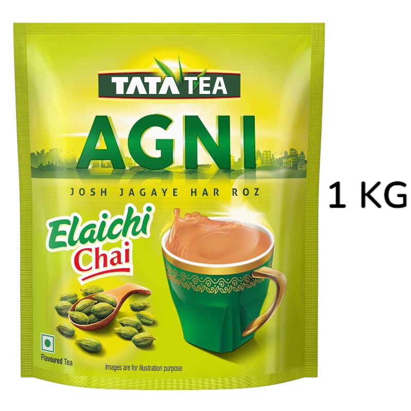 Tata Tea Agni Elaichi Chai 1KG /500g/250g กรัม ใบชาอินเดีย. NV รูปที่ 1