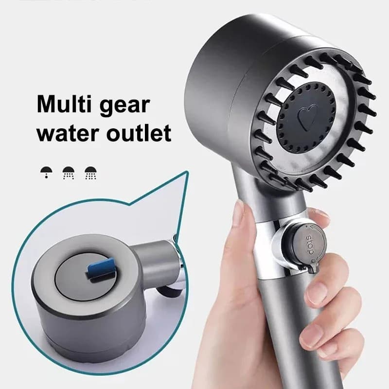 Xiaomi Mijia หัวฝักบัวแรงดันสูงกรอง 3 โหมดปรับประหยัดน้ํา One-key หยุดน้ํานวด Nozzel ห้องน้ํา รูปที่ 6