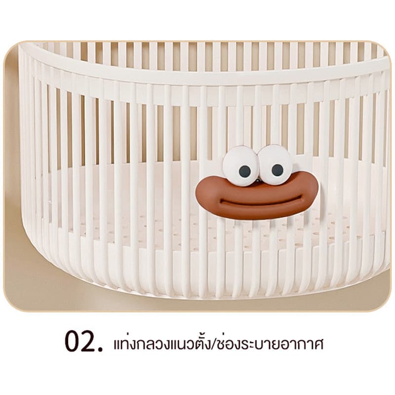 ตะกร้าแขวนใส่ของ ตะกร้าอาบน้ำแบบพกพา ติดผนัง พลาสติก อเนกประสงค์ ตะกร้าพลาสติกแบบแขวน เหมาะสำหรับห้องน้ำ รูปที่ 6