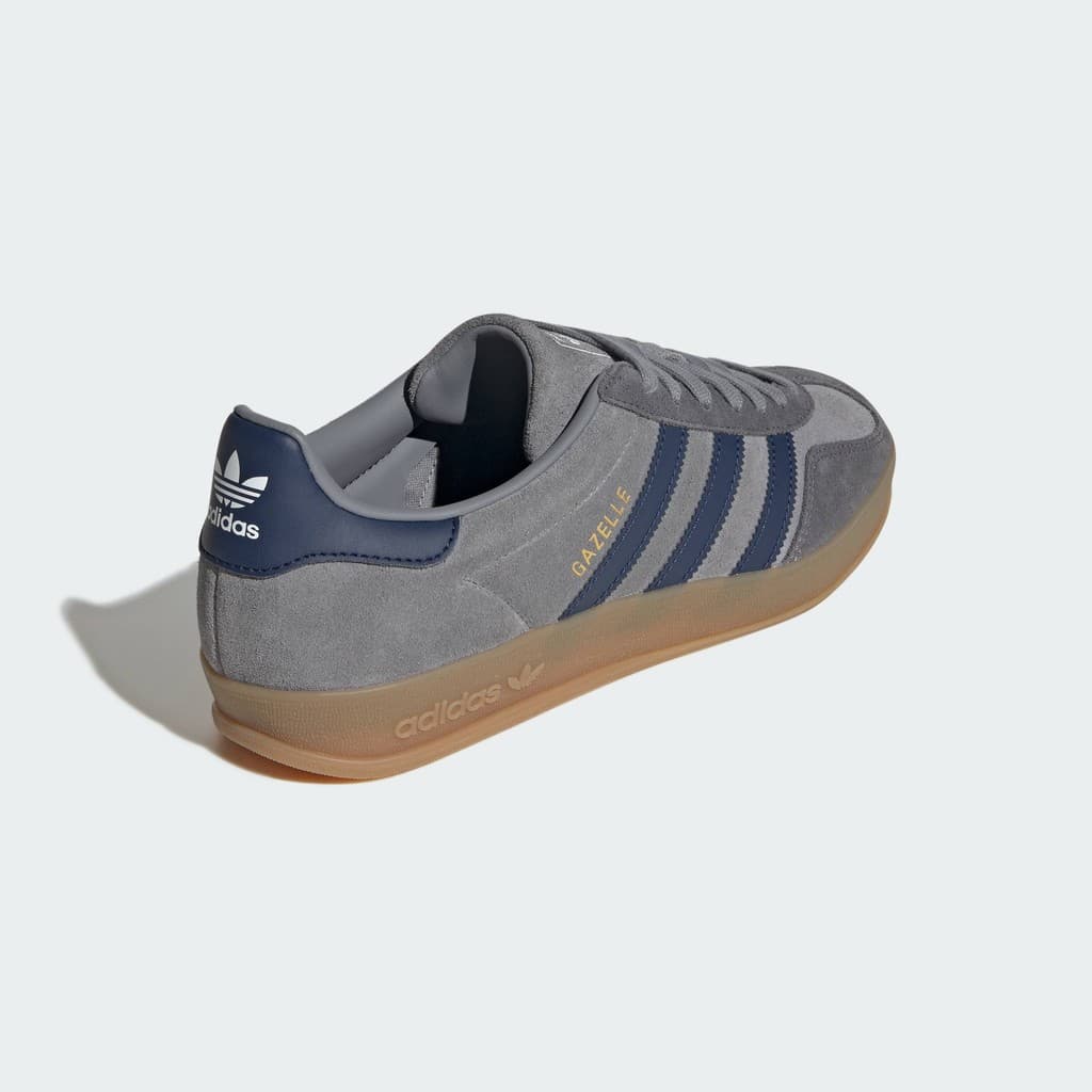 adidas ไลฟ์สไตล์ รองเท้า Gazelle Indoor ผู้ชาย สีเทา JQ8397 รูปที่ 6