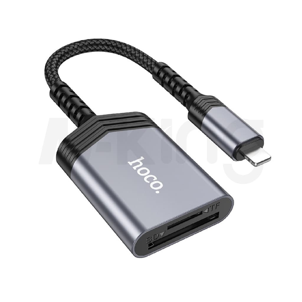 Hoco ของแท้ UA25 UA24 ตัวแปลง เครื่องอ่านเมม เครื่องอ่านการ์ดลีดเดอร์ SD/TF OTG Card Reader 2in1 รูปที่ 4