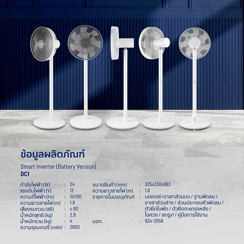 Alectric Smart Inverter พัดลมอัจฉริยะ ควบคุมได้ทั้งรีโมทและมือถือ รุ่น DC1 รูปที่ 8