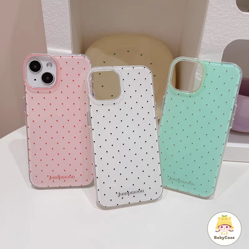เคสไอโฟน 16 13 สำหรับ iPhone 17 11 15 16 13 14 12 Pro Max 15Plus 16Plus 14Plus ความสดใหม่สีสันสดใสจุดเล็ก ๆ รูปที่ 5