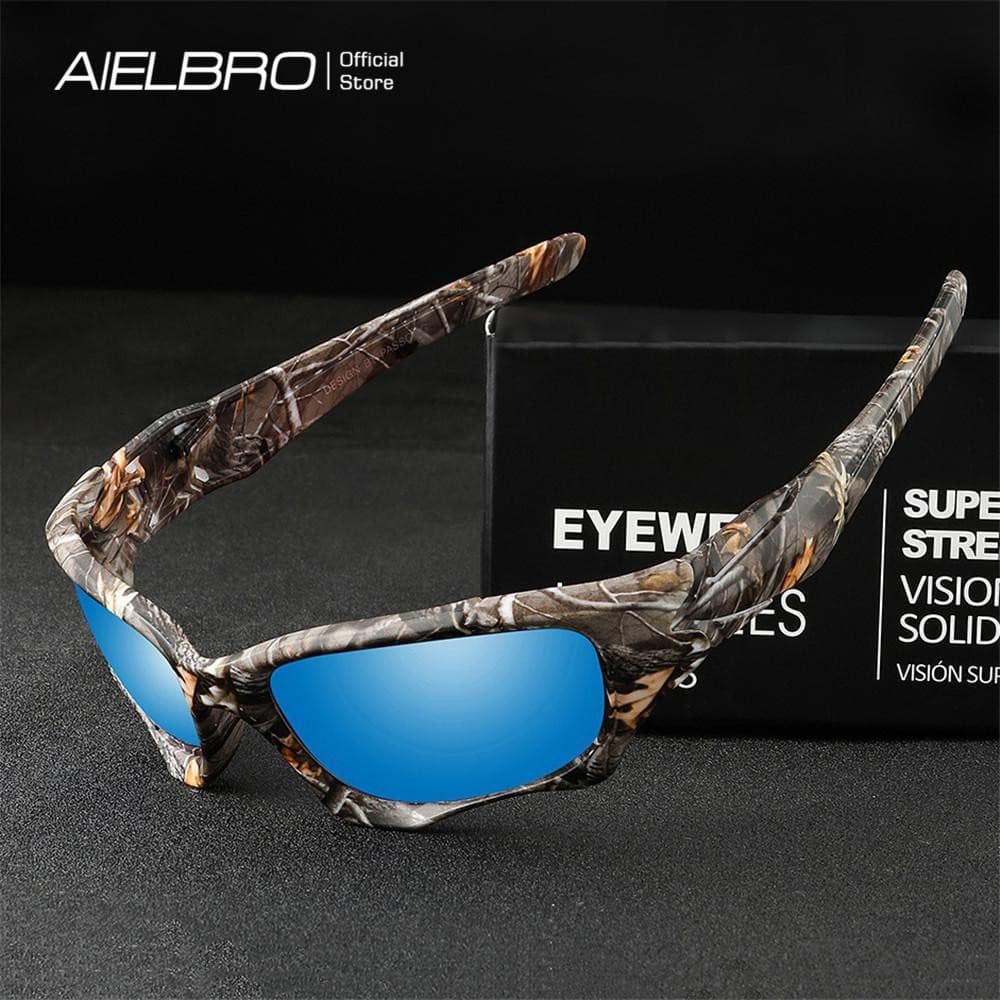 AIELBRO แว่นตากันแดดผู้ชาย ขับรถ ขี่จักรยาน ตกปลา กันแดด UV400 รูปที่ 1
